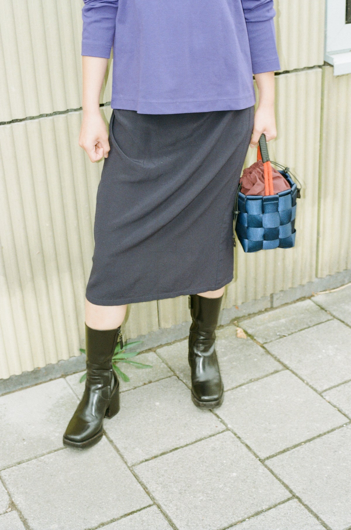 Small Bucket Basket Bag - A220