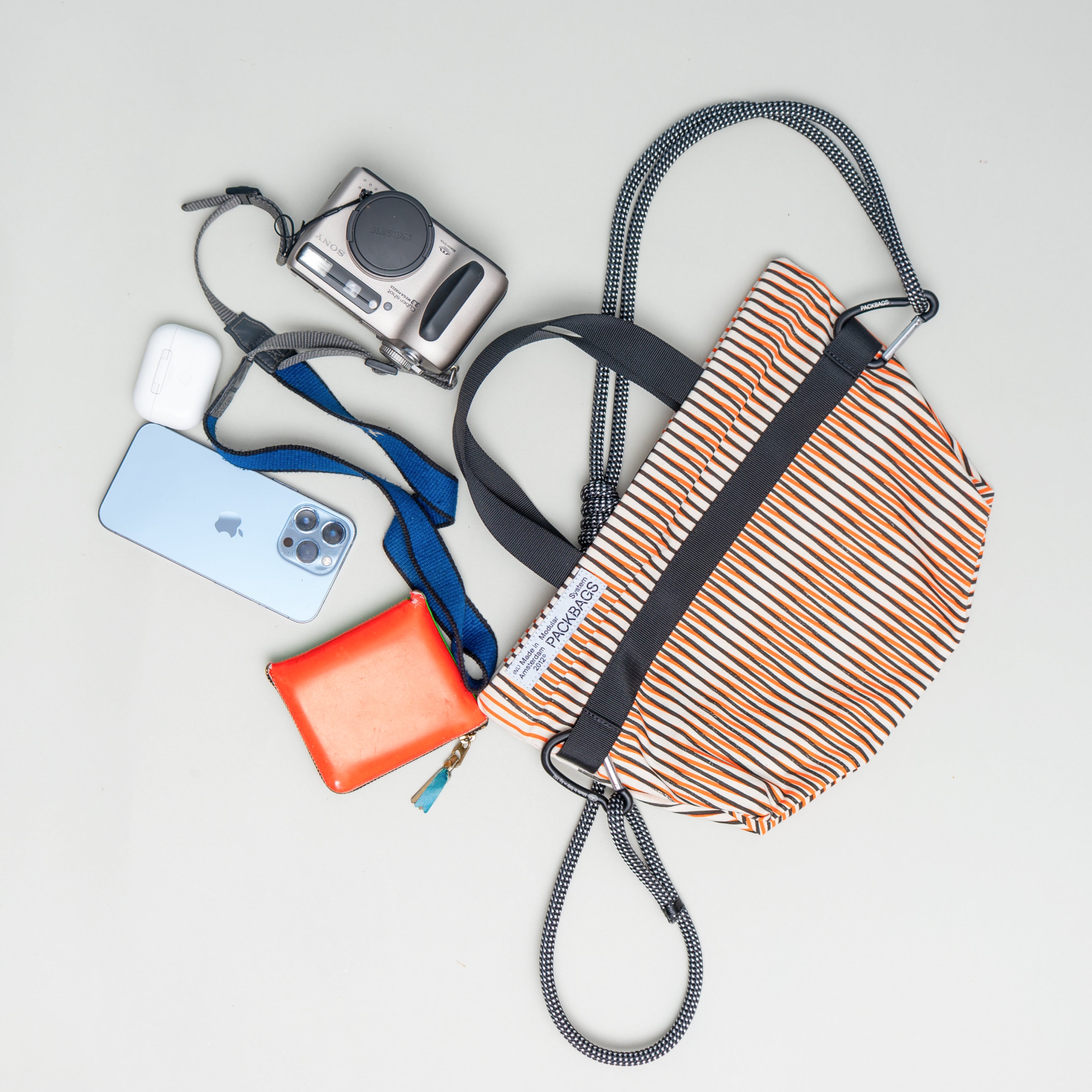 Small Allround Mini Tote Sling - A122 - hand printed