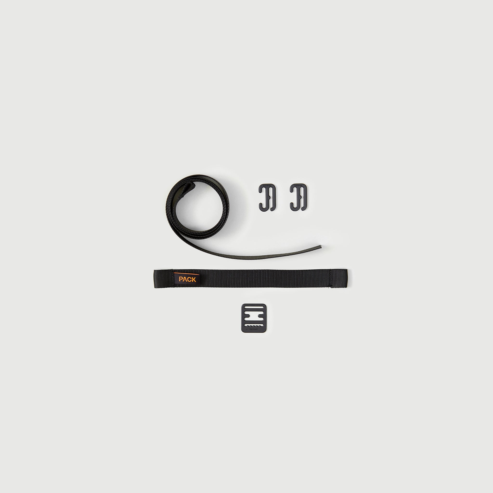 M505//SLIM WEB.STRAP - lead black