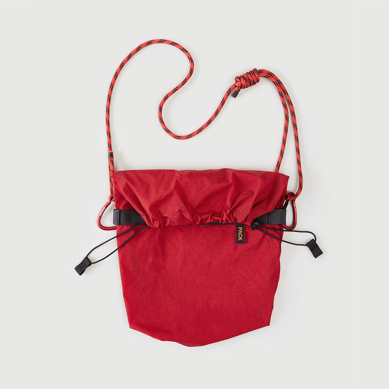 A111//DRAW.MEDIUM.SLING - iron red - rope strap