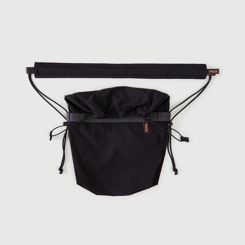 A111//DRAW.MEDIUM.SLING - lead black - padded strap