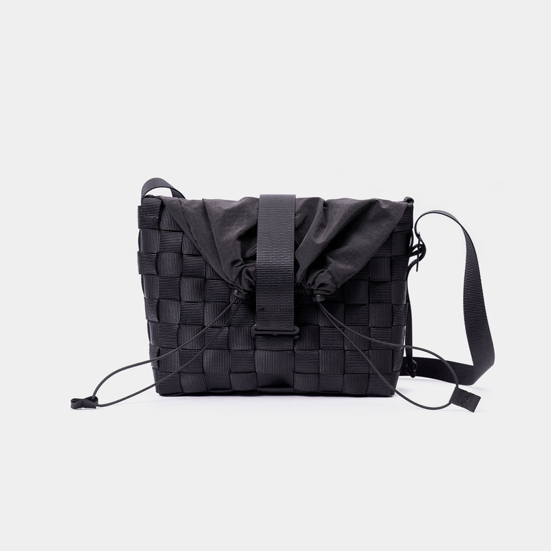 A212//SLIM.WEB.MEDIUM.BASKET SLING - all lead black