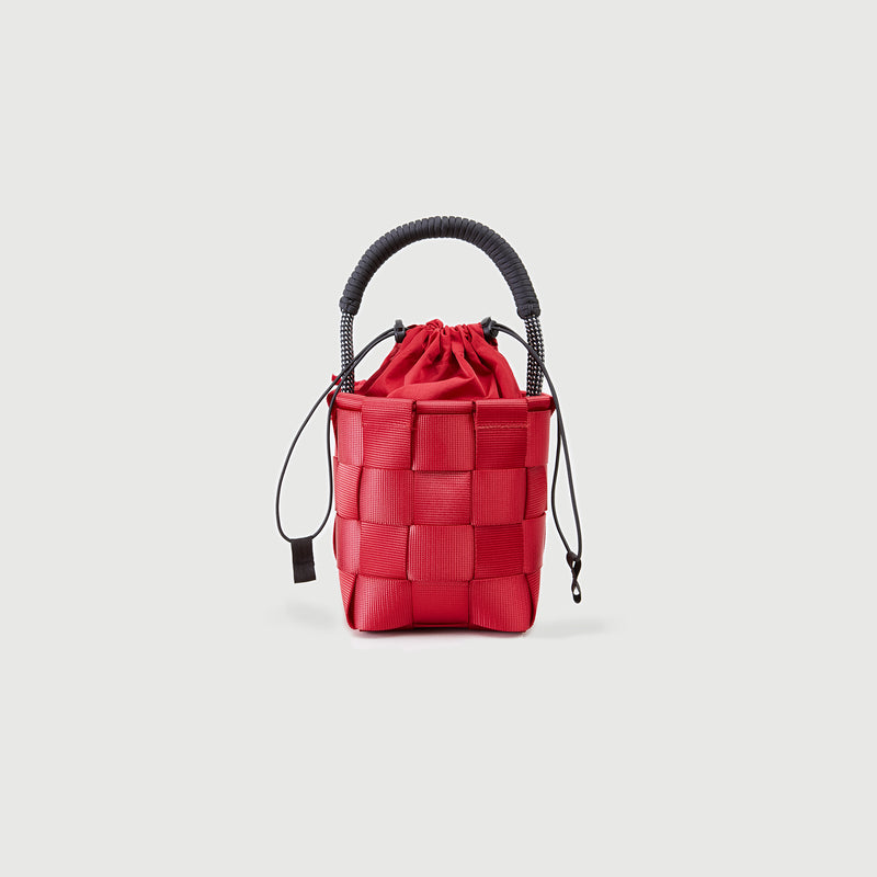 A221//WIDE.WEB.SMALL.SQUARE BASKET SLING - iron red