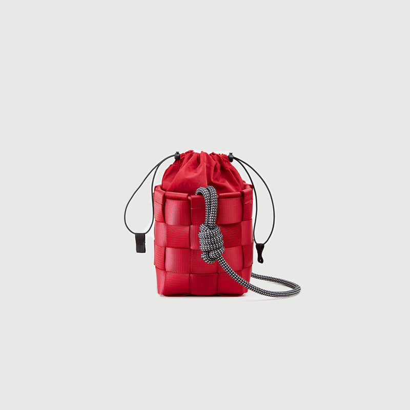 A220//WIDE.WEB.SMALL.SQUARE BASKET SLING - iron red