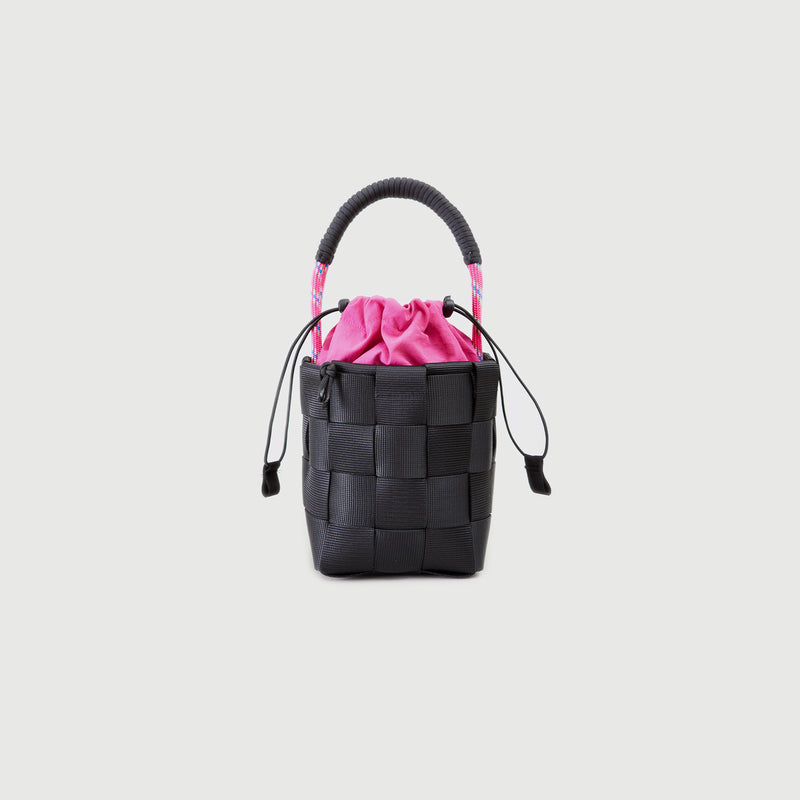 A221//WIDE.WEB.SMALL.SQUARE BASKET SLING - lava pink