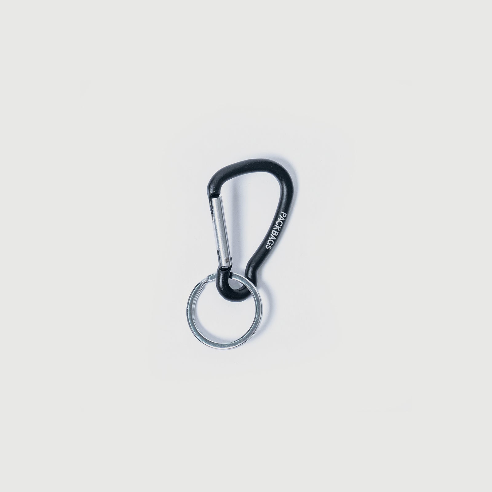 M412//CARABINER.KEYRING - lead black