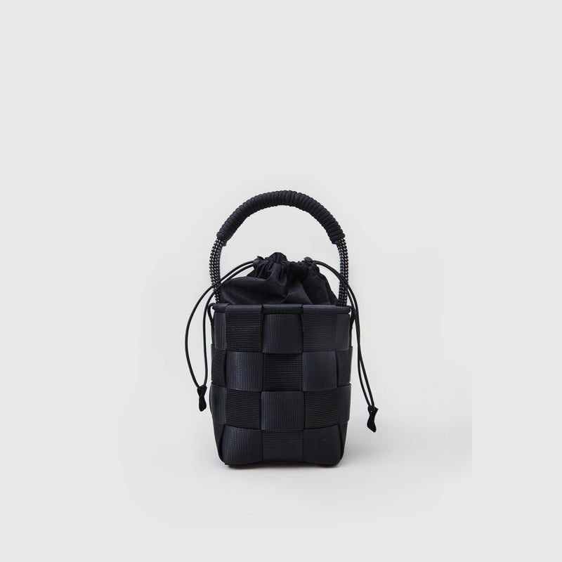 A221 DRAWSTRING SQUARE BASKET S - ROPE HANDLE