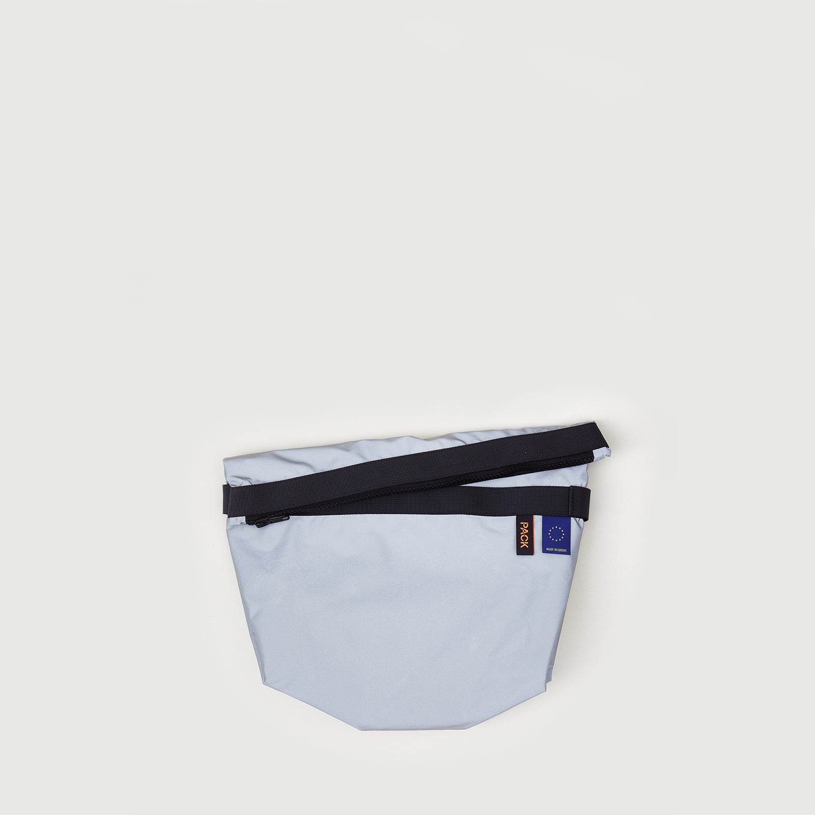 M103//ZIP.MEDIUM.POUCH - silver reflective