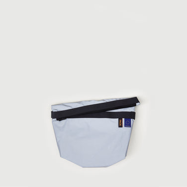 M103//ZIP.MEDIUM.POUCH - silver reflective