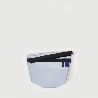 M103//ZIP.MEDIUM.POUCH - silver reflective