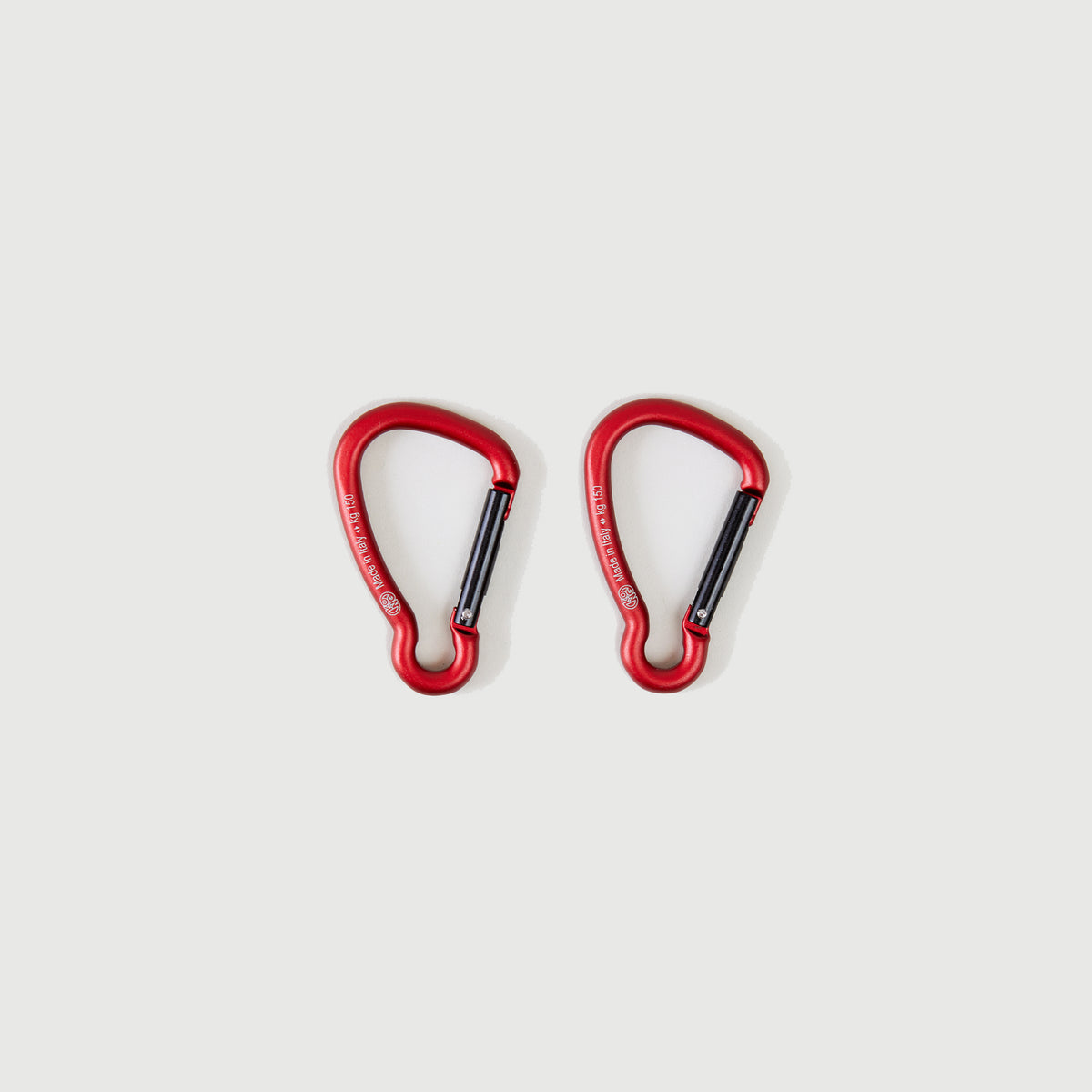 M402//CARABINER SET OF 2 - iron red