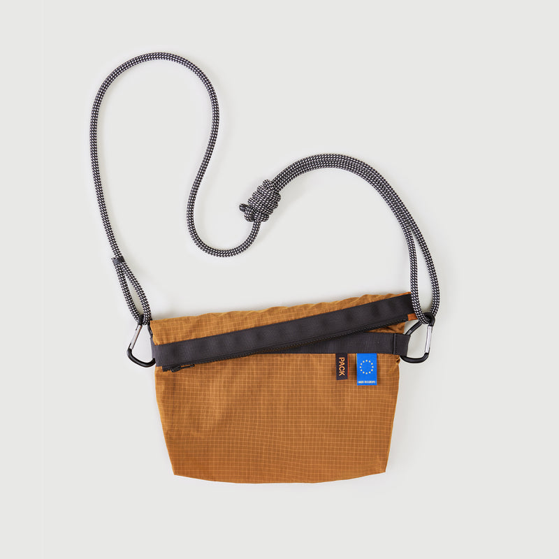 A103//ZIP.MEDIUM.SLING - amber orange
