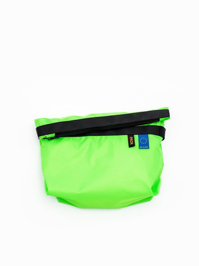M103//ZIP.MEDIUM.POUCH -  fluo green