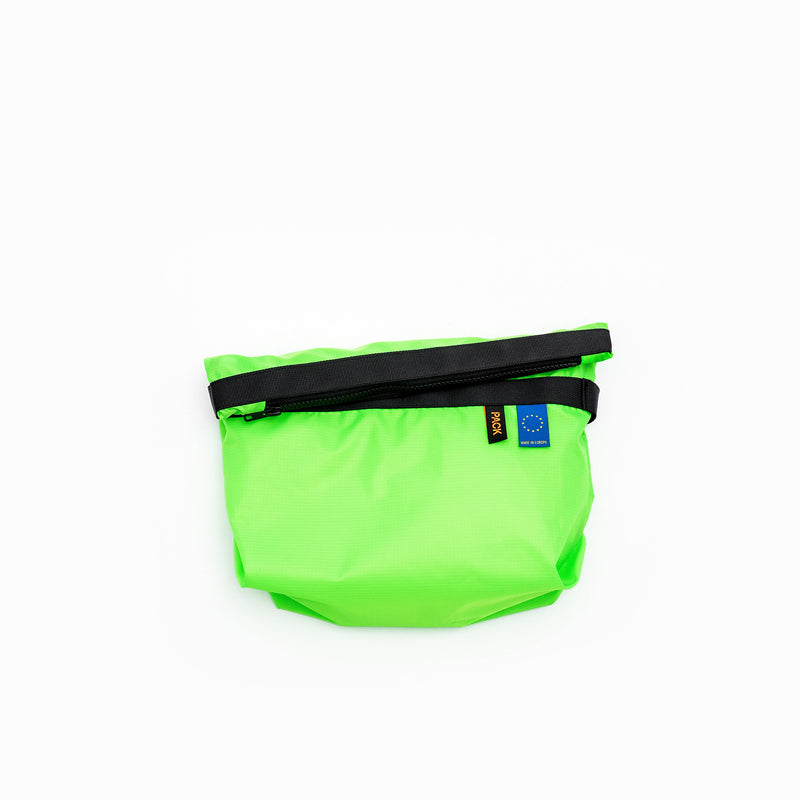 M103//ZIP.MEDIUM.POUCH -  fluo green