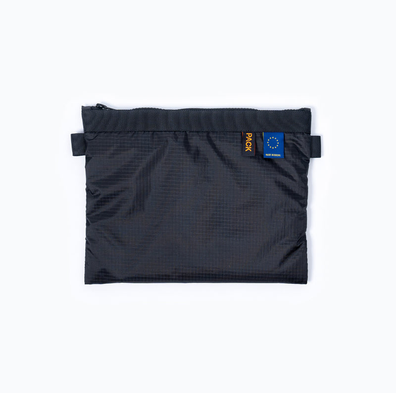 M602//ZIP.POUCH - lead black