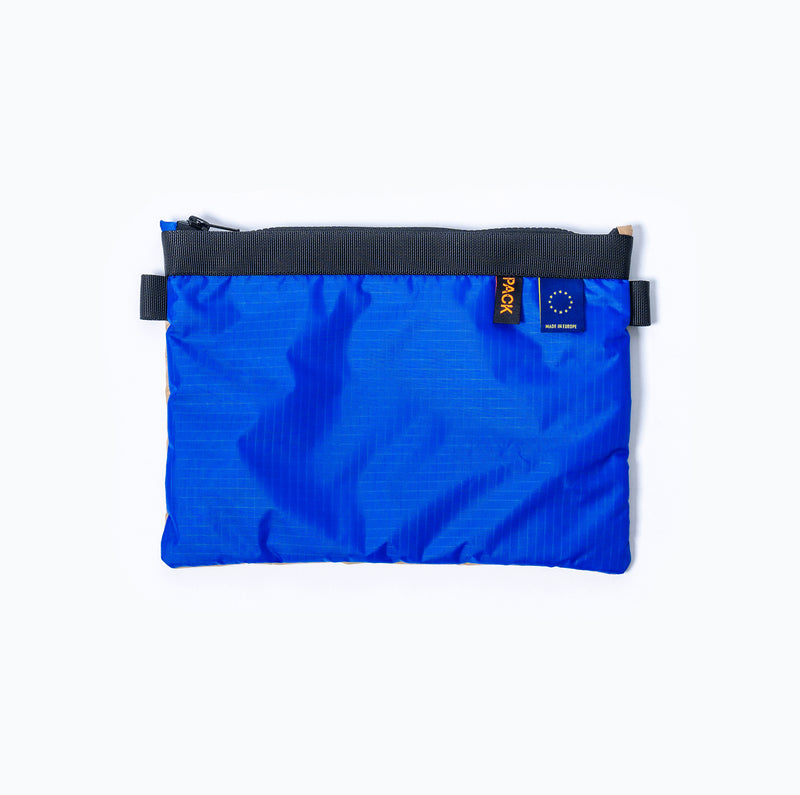 M602//ZIP.POUCH - europium blue - hydrogen beige