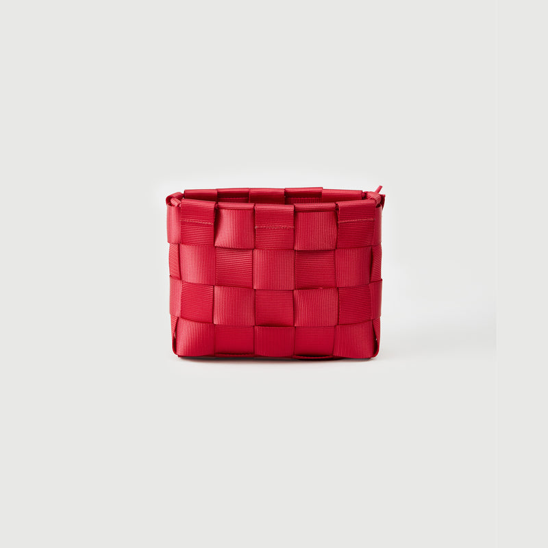 M701//WIDE WEB.SMALL.RECTANGLE BASKET - iron red