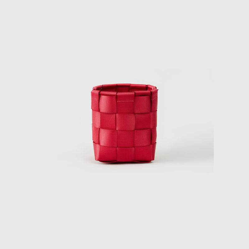 M702//WIDE WEB.SMALL.SQUARE BASKET - iron red
