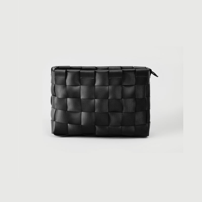 M704//WIDE WEB.MEDIUM.RECTANGLE BASKET - lead black